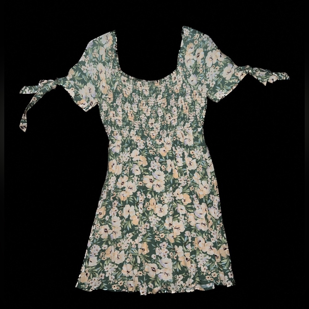 Green Floral Dress